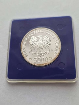 5000 zł Władysław II Jagiełło 1989 r popiersie