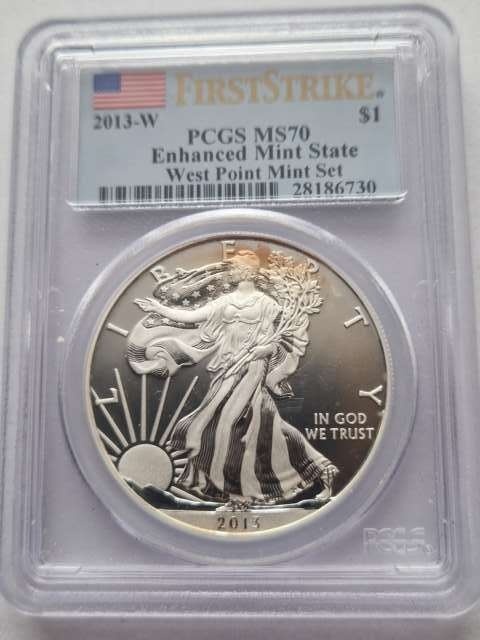 USA Dollar Liberty 2013 r PCGS PR 70 Lustrzany