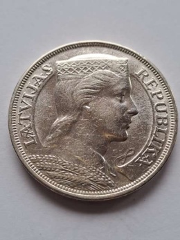 Łotwa 5 Łatów 1932 r