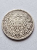 Niemcy 1/2 Marki Wilhelm II 1905 r A