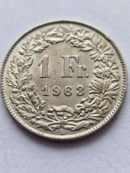 Szwajcaria 1 Frank 1963 r