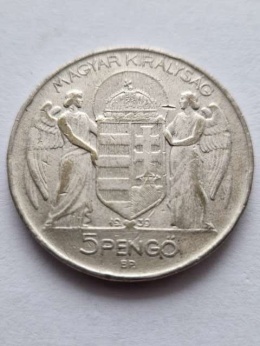 Węgry 5 Pengo Horthy 1939 r