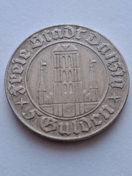 WMG 5 Guldenów Kościół Marii 1932 r rzadki