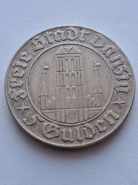 WMG 5 Guldenów Kościół Marii 1932 r rzadki