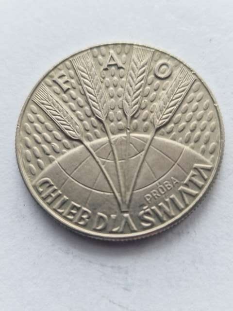 10 zł FAO Chleb dla Świata 1971 r próba