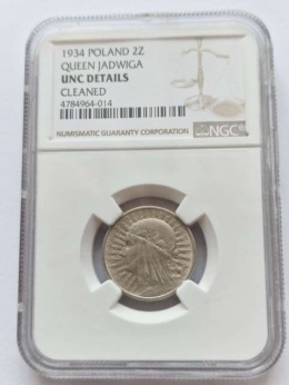 2 zł Głowa Kobiety 1934 r