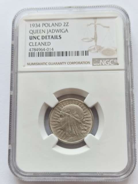 2 zł Głowa Kobiety 1934 r