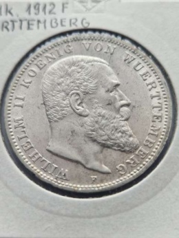 Niemcy 2 Marki Wirtembergia 1912 r