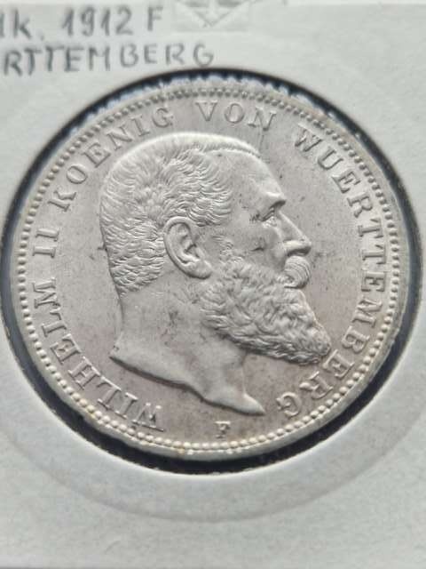 Niemcy 2 Marki Wirtembergia 1912 r