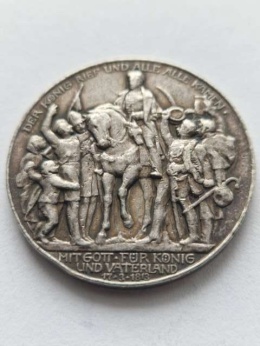 Niemcy 3 Marki Wilhelm II Prusy 1913 r