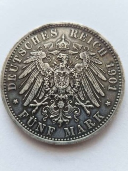 Niemcy 5 Marek Prusy 1901 r