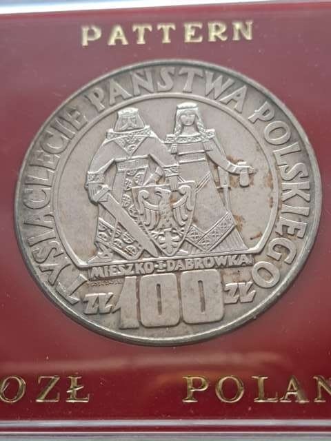 100 zł Mieszko i Dąbrówka 1966 r próba