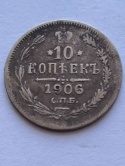Rosja 10 Kopiejek 1906 r